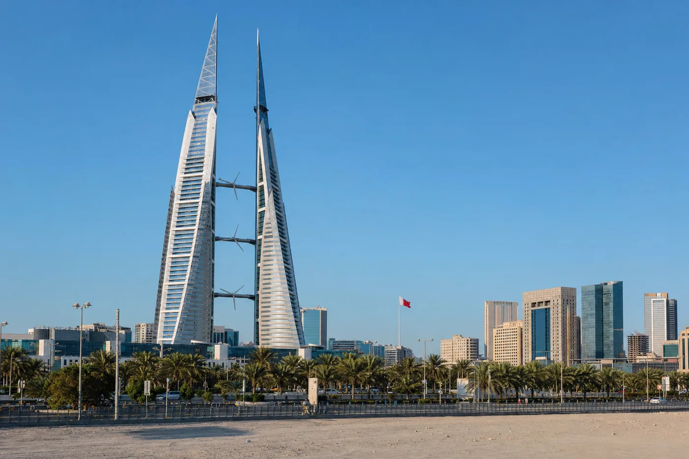 Send flowers to Bahrain – flower bouquet inspired by Bahrain's national colours