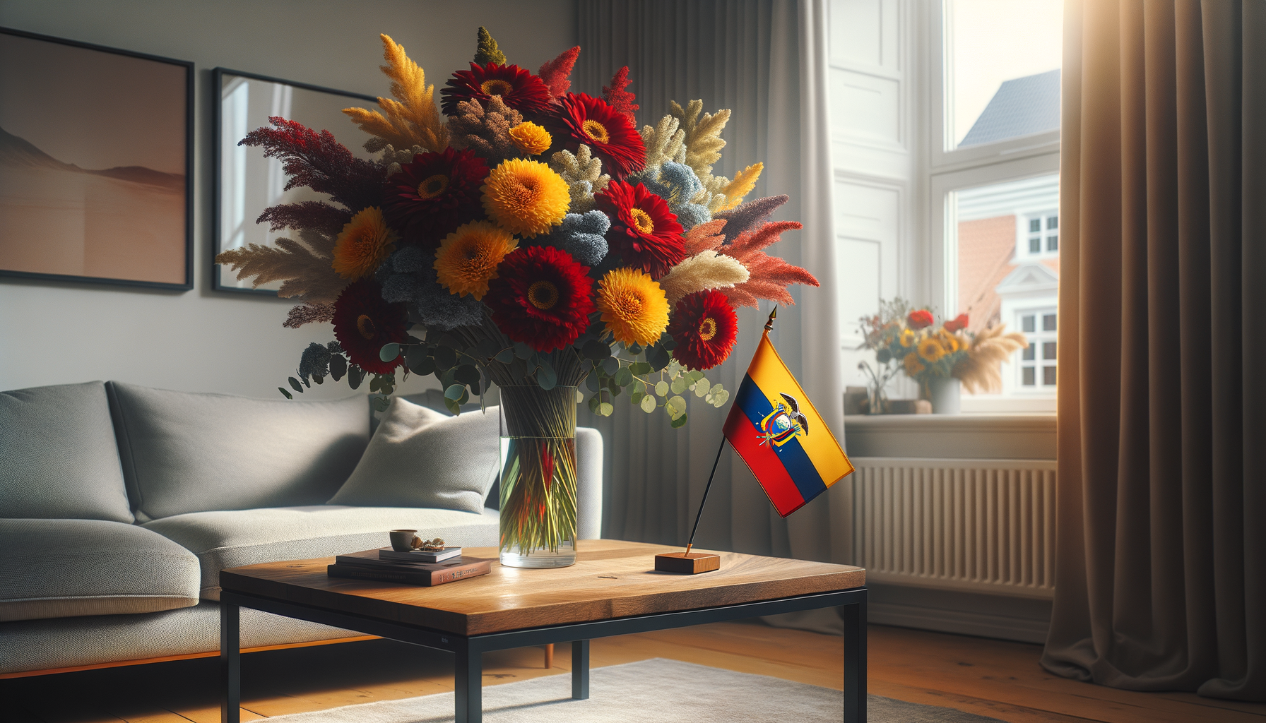 Send flowers to Ecuador – flower bouquet inspired by Ecuador's national colours