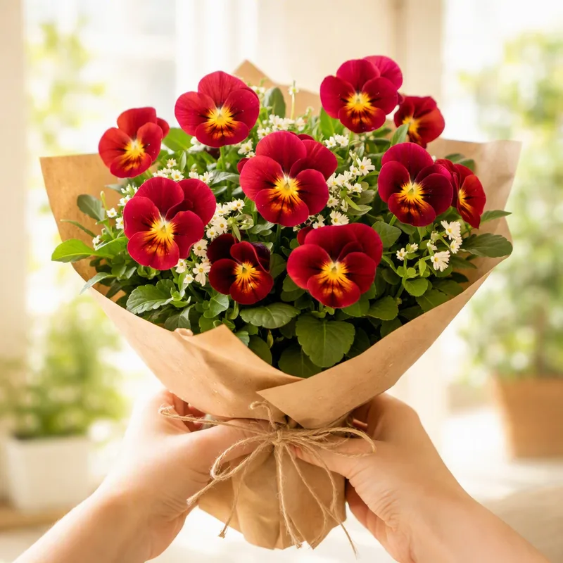 Pansy – Red – image 3